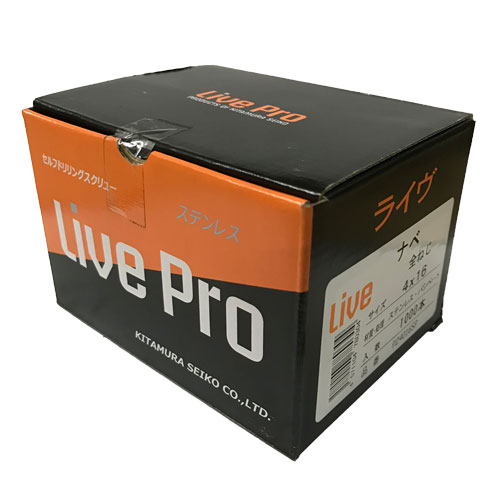 北村製工 ドリルねじナベ4x16 PZ4016SP SUS410パシペート全ネジ 1000本 LivePro(231-657)