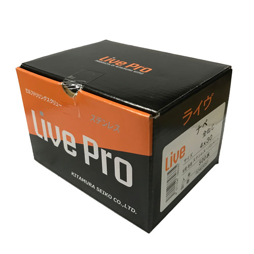 北村製工 ドリルねじナベ4x30 PZ4030SP SUS410パシペート 500本 LivePro(231-660)