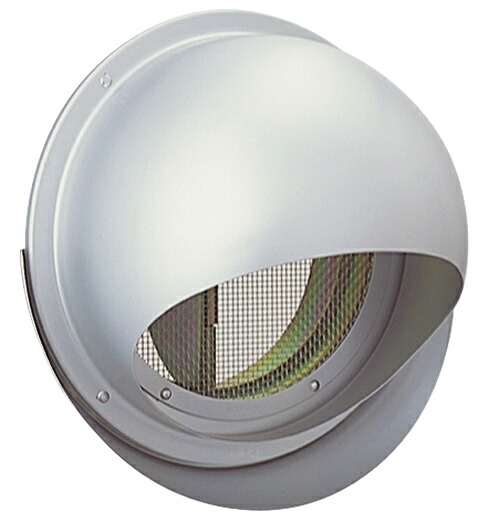 西邦産業 SEIHO SFND125M 外壁用軽銀製風通し口 (独居室ボンネット(広々とした水切り付)) 同芯金網型10メッシュ 防火ダンパー付