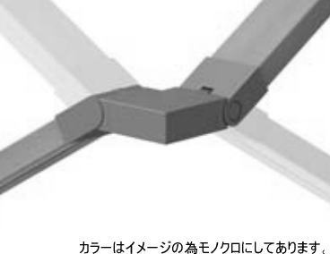 四国化成 SFD-KCJW-SC FD傾斜コーナージョイントW ステンカラー 手すり部材 セイフティビームFD型｜家づくりと工具のお店　家ファン！
