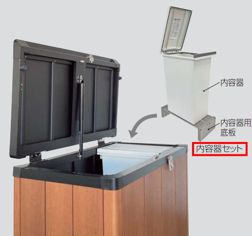 四国化成 GSHM-UYS 認知的内容器仕掛ける (30L、1仕掛ける入) ゴミストッカーオプション 屋外ゴミ収集庫-花・ガーデン・DIY