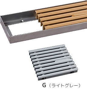 シマブン GRSS-20L2000S-G セーフティグレーチング スリットタイプ 吹き出口枠(皿モミ仕様) 枠共|家づくりと工具のお店 家ファン!