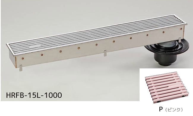 シマブン HRFB-15L1000-P 排水ユニット 樹脂グレーチング 深型 防水縦引き　150角 39,049円