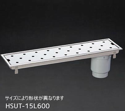 シマブン HSUT-15L750 排水ユニット　SUSパンチング 非防水縦引き　150角