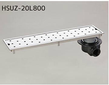 シマブン HSUZ-20L800 排水ユニット　SUSパンチング 防水横引き　200角｜家づくりと工具のお店　家ファン！