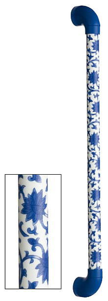 シマブン TIC-30S600-KKB 瀬戸もの製手摺り セラハンド 唐草 花・ガーデン・DIY-手すり-木材・建築資材・設備