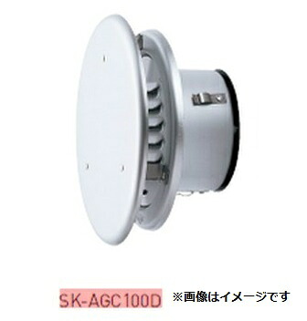 新協和 丸型風防ガラリ (防火ダンパー付) SK-AGC150D　アルミ製 神栄ホームクリエイト 8,525円