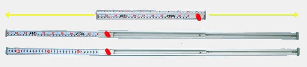 シンワ測定 65105 3倍尺 のび助両方向式 C 360cm メートル目盛