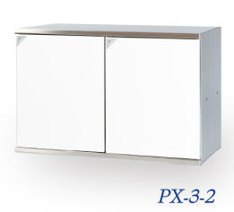 田島メタルワーク PX-3-2(マグネットキャッチ) パーソナルボックス[多目的小型ボックス]施錠機能なしタイプ 白色焼付塗装仕上げ