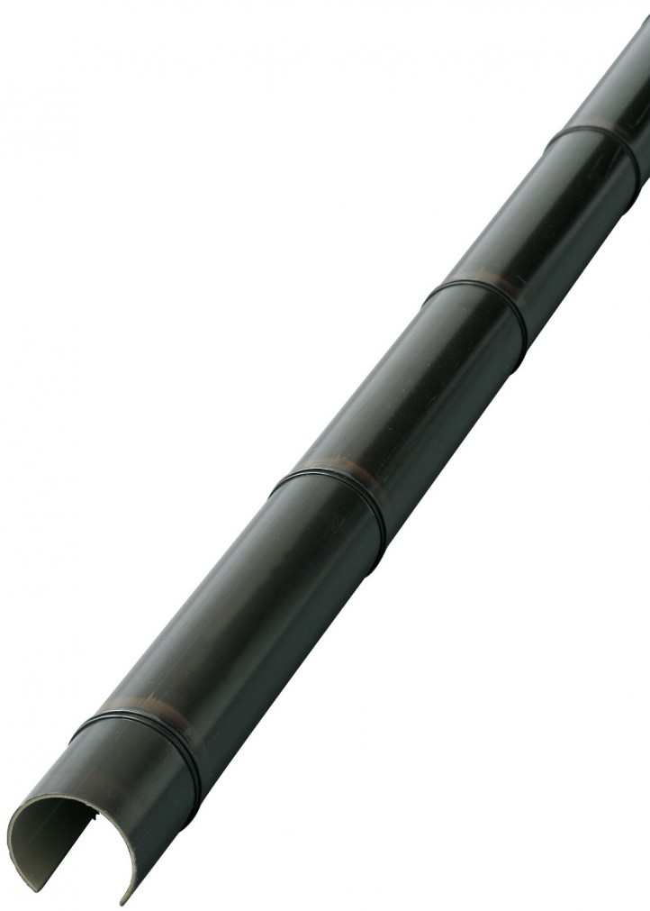鷹見せ物 ASC-80Y エコ竹Cはね除ける 80φ （黄み） L3660 ※直送／人間宅不可