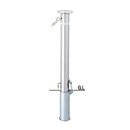 帝金 KS11CT-PK バリカー スタンダード 脱着式カギ付 ※端部用 【個人宅配送不可】 40,280円