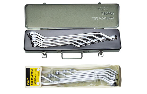 TOP トップ工業 TM-B 両口メガネレンチ (45度型長形)