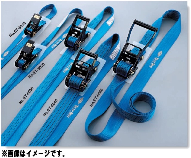 トーヨーセフティー 胴締め荷締機 長さ5m No.ET-5050 TOYO SAFETY ベルト荷締機-DIY・工具