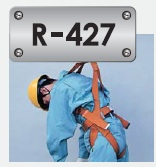藤井電工 ツヨロン レスキュー自然過程用三尺帯 R-427 オレンジ色