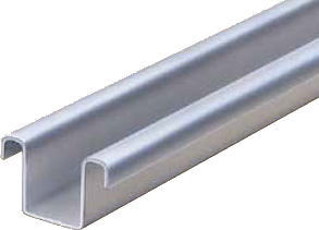 YABOSHI ヤボシ 7LGR27 スチールドアハンガー リップ付ガイドレール 2730mm フジ7号※｜家づくりと工具のお店　家ファン！