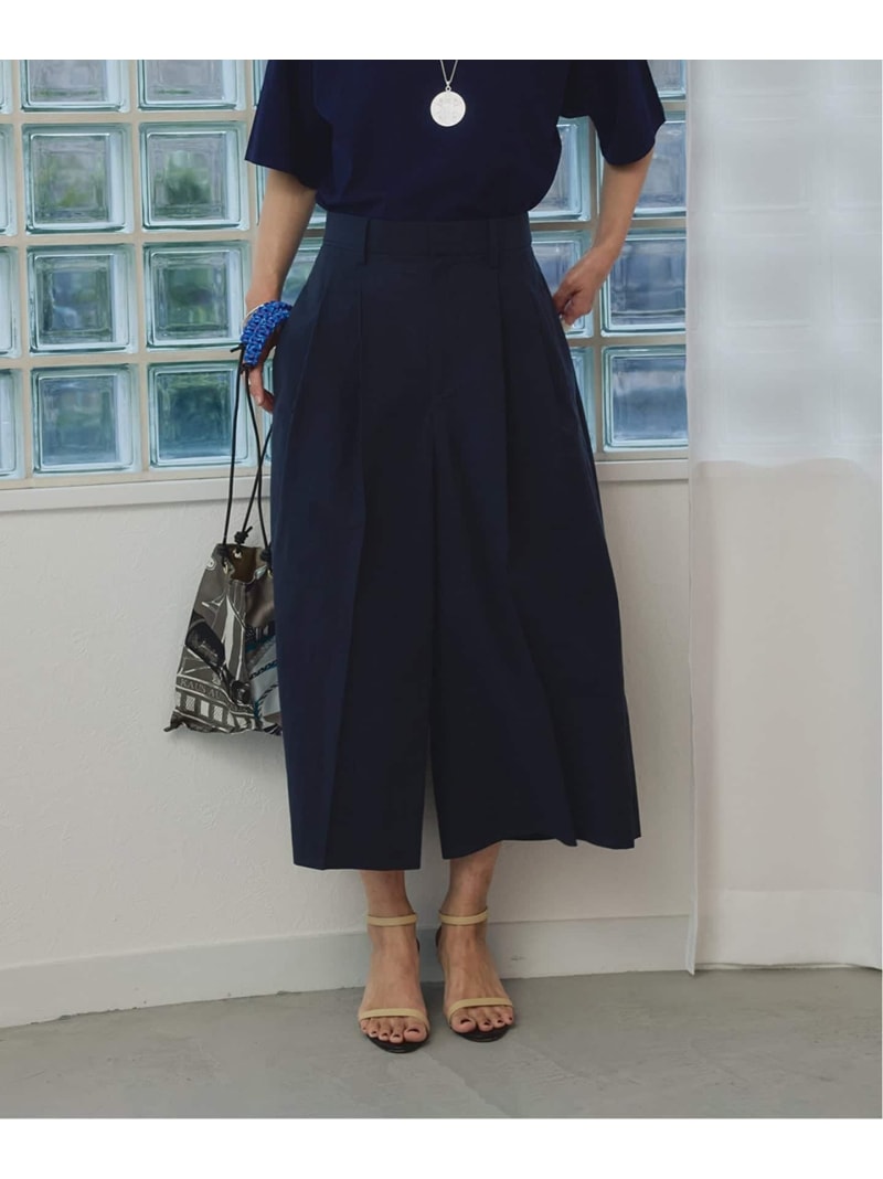 Dry Touch Tuck パンツ VERMEIL par iena ヴェルメイユ パー イエナ パンツ その他のパンツ ネイビー【送料無料】[ Fashion] 17,424円