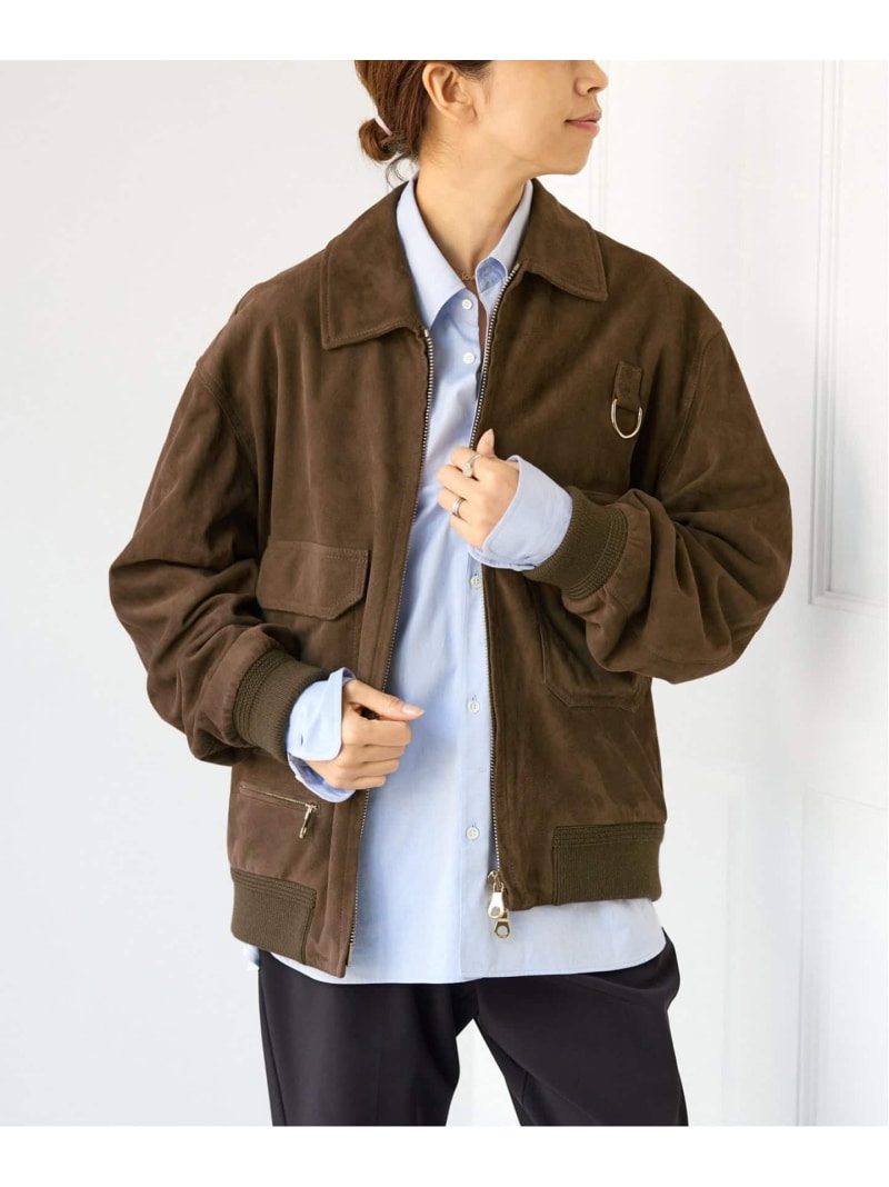 《予約》CINQUANTA/チンクアンタ SWEDISH MILITARY TYPE BLOUSON ブルゾン R-530 IENA イエナ ジャケット・アウター ライダースジャケット ブラウン【先行予約】*【送料無料】[ Fashion]｜IENA