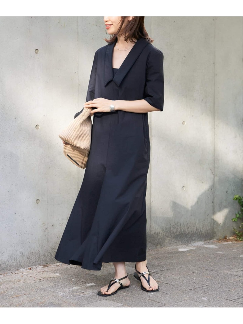 Cotton Linen Flare Dress VERMEIL par iena ヴェルメイユ 基準打数 イエナ 衣装・お召しもの 衣装 米国海軍 白いこと【貨物輸送無料】[ Fashion] ワンピース-レディースファッション