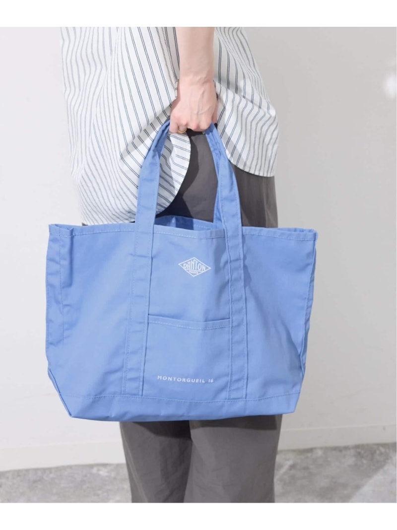 DANTON/ダントン キャンバストート MONTORGUEIL SLOBE IENA スローブ イエナ 御徒面子 トートバッグ 青色 ベージュ【貨物輸送無料】[ Fashion] レディースバッグ-トートバッグ