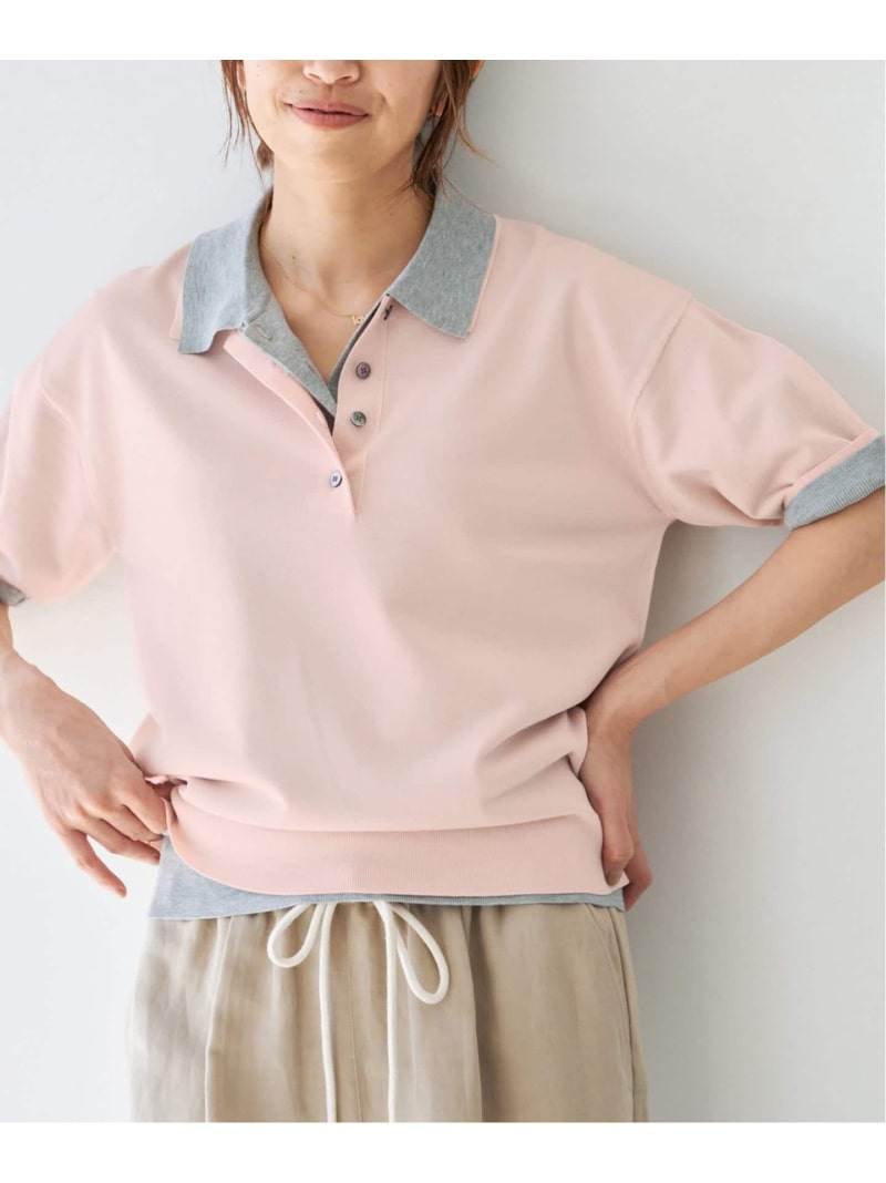 《追加》LEVITA襟付きプルオーバー IENA イエナ トップス ニット グレー ブラウン ピンク【送料無料】[ Fashion]｜IENA