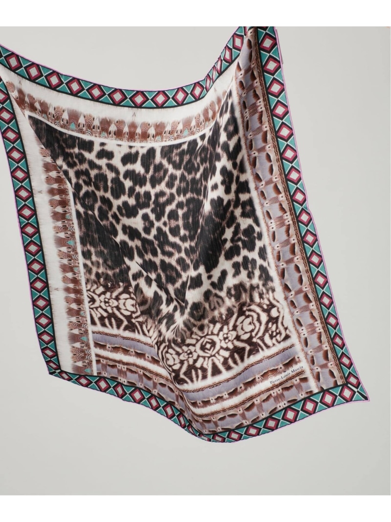 PIERRE LOUIS MASCIA ピエール ルイマーシャ Scarf 67x67cm 517529/101 VERMEIL par iena ヴェルメイユ パー イエナ ファッション雑貨 スカーフ・バンダナ【送料無料】[ Fashion]