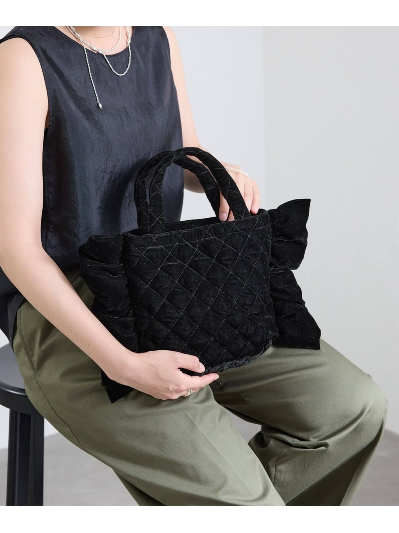 《予約》MALUS/マリュス Ruffle mini bag バッグ MSG-025 IENA イエナ バッグ ハンドバッグ ブルー ブラック ワインレッド【先行予約】*【送料無料】[ Fashion]｜IENA