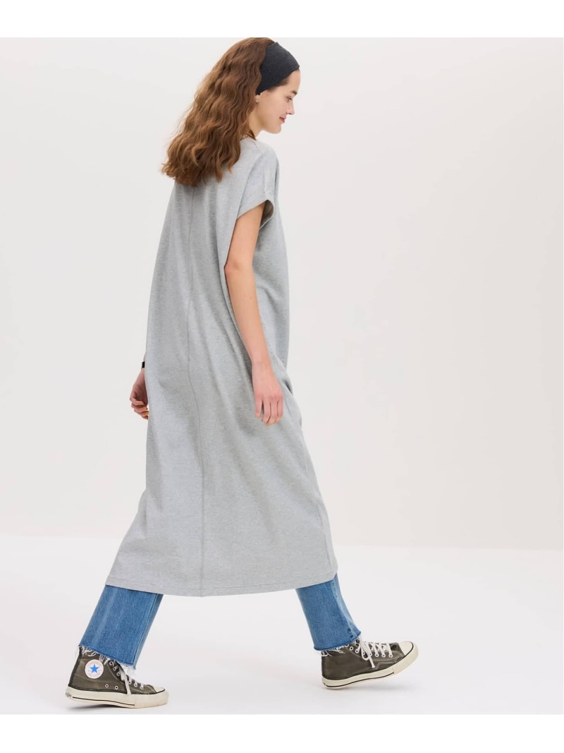 【SALE／30%OFF】BLACK ミニ裏毛ロングワンピース IENA イエナ ワンピース・ドレス ワンピース グレー【RBA_E】【送料無料】[ Fashion]｜IENA