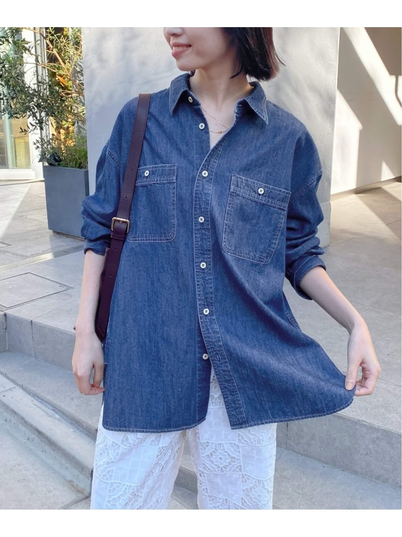 LEDENIM LABOR FORM ジーンズプルオーバー SLOBE IENA スローブ イエナ トップス プルオーバー・トップ 青碧【貨物輸送無料】[ Fashion]