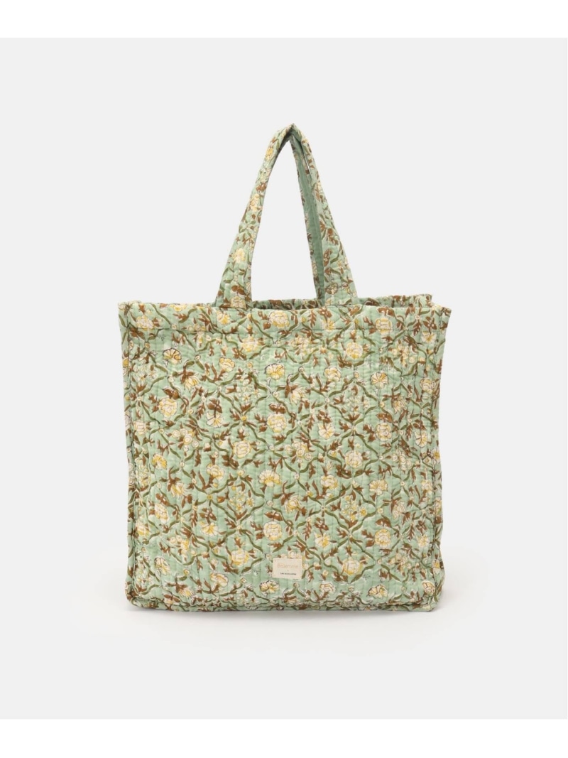 bellemme/ベルム quilt tote bag SLOBE IENA スローブ イエナ 御徒面子 トートバッグ 赤銅色 緑であること【貨物輸送無料】[ Fashion]