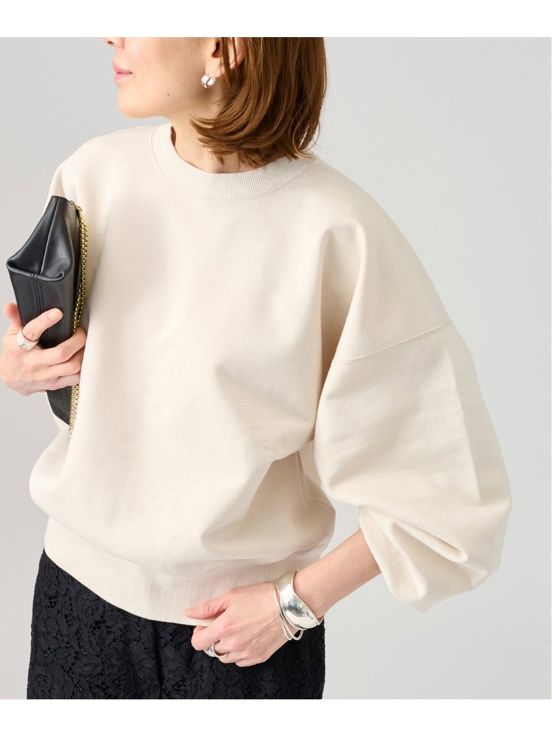 《WEB限定》シルケットコットンスウェット VERMEIL par iena ヴェルメイユ パー イエナ トップス スウェット・トレーナー ピンク ブラック ベージュ【送料無料】[ Fashion]