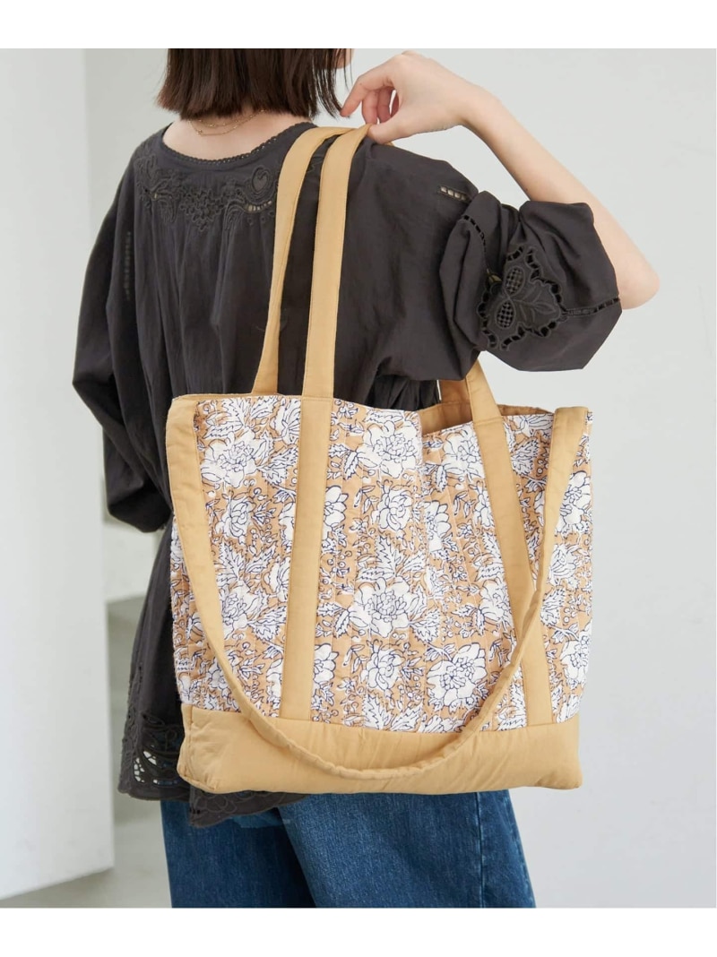 《シリーズあり》India Flower バッグ SLOBE IENA スローブ イエナ バッグ トートバッグ ベージュ【送料無料】[ Fashion]｜IENA