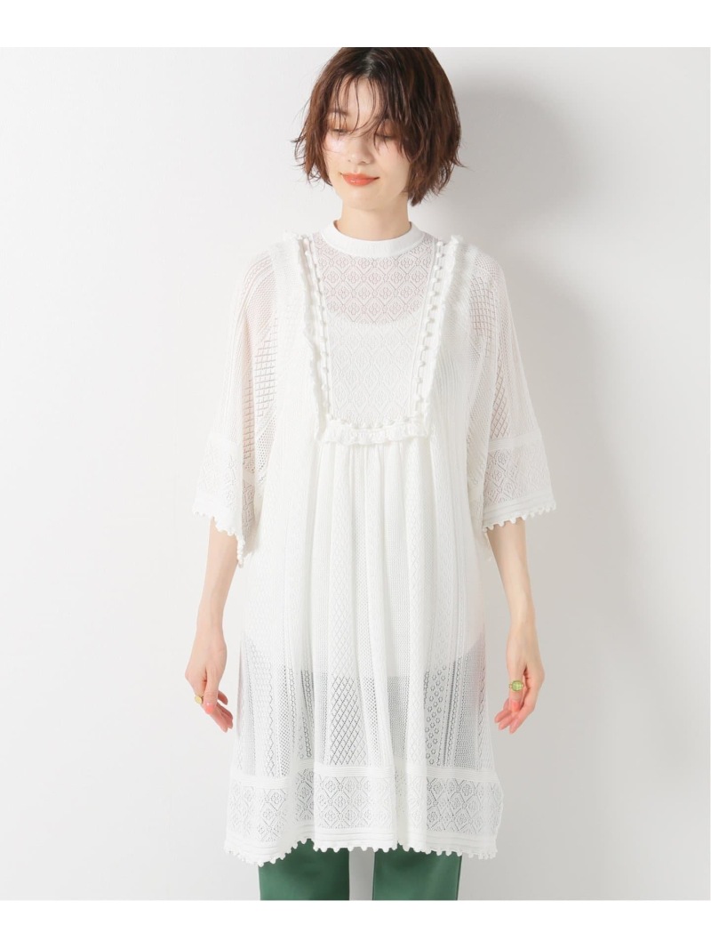コットンレースチュニック Iena イエナ ニット