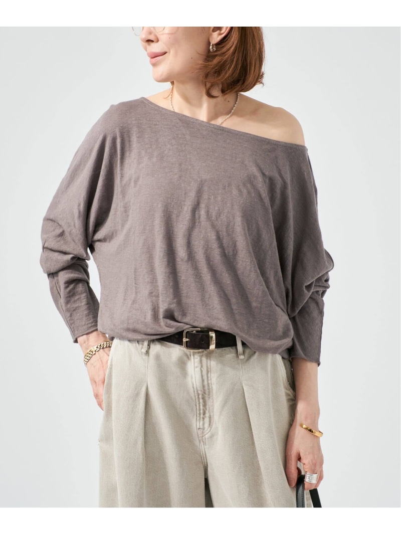 《予約》Raspail ラスパイユ Comfortable Tシャツ RB-276 VERMEIL par iena ヴェルメイユ パー イエナ トップス カットソー・Tシャツ ブラック ベージュ【先行予約】*【送料無料】[ Fashion]