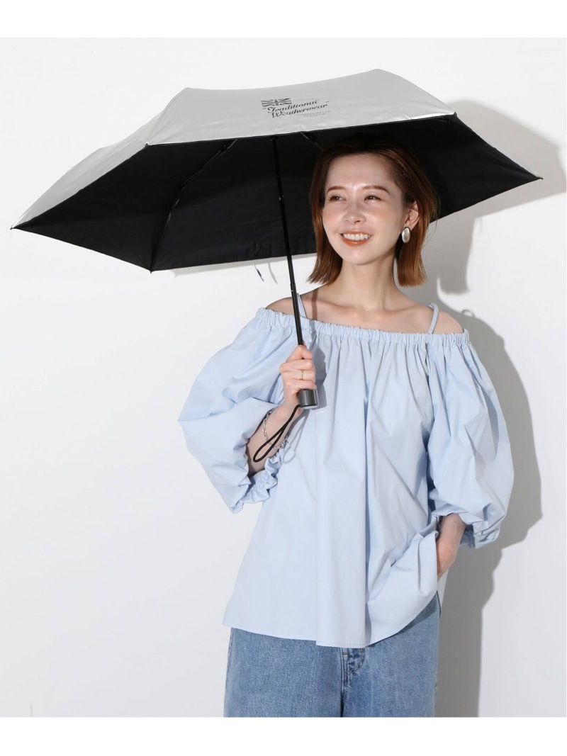 《追加》TRADITIONAL WEATHERWEAR LIGHT WEIGHT UMBRELLA 晴雨兼用傘 SLOBE IENA スローブ イエナ ファッション雑貨 傘・長傘 シルバー【送料無料】[ Fashion]｜IENA
