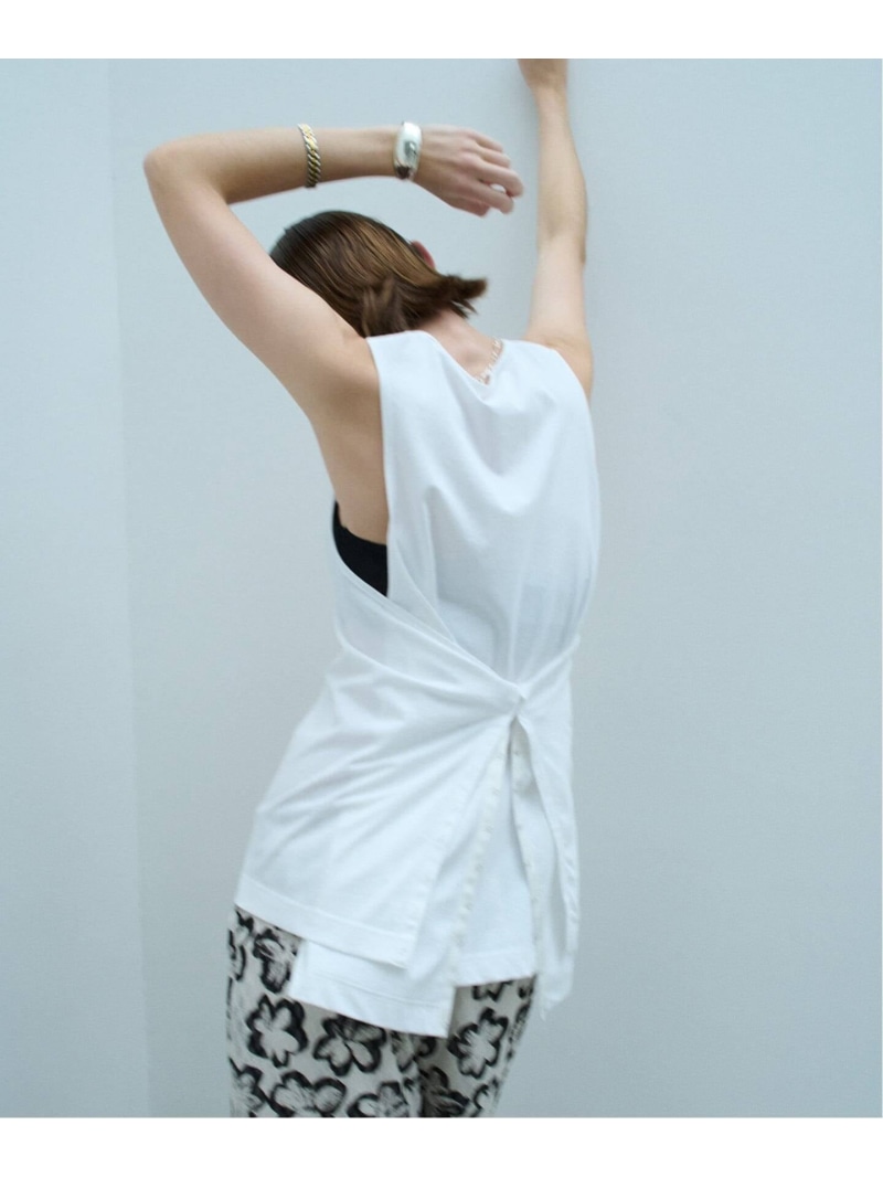 TanC TOKYO タンクトウキョウ SIDE OPEN タンクトップ TC26A-039 VERMEIL par iena ヴェルメイユ パー イエナ トップス カットソー・Tシャツ ブラック ホワイト【送料無料】[ Fashion]