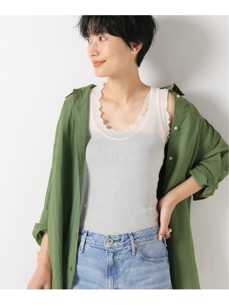 SEAMLESS BASIC./シームレスベーシック】Flounce タンクトップ