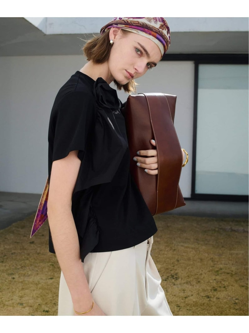 Psophia ソフィア Tシャツ 502TSH2782 VERMEIL par iena ヴェルメイユ パー イエナ トップス カットソー・Tシャツ ブラック【送料無料】[ Fashion]