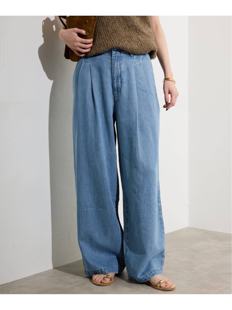 楽天市場】《4サイズ展開》LEDENIM TUCK TROUSERデニム SLOBE