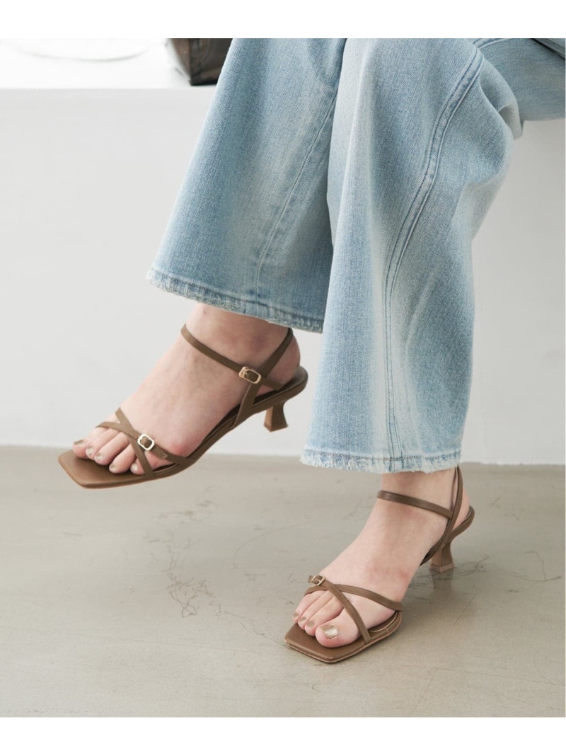 【SALE／30%OFF】SLOBE レザークロスサンダル SLOBE IENA スローブ イエナ シューズ・靴 サンダル ブラック レッド ブラウン【RBA_E】【送料無料】[ Fashion]｜IENA 8,408円
