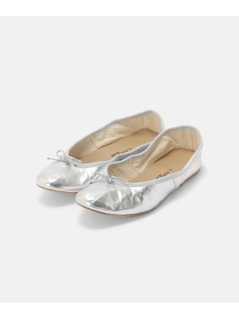 PORSELLI/ポルセリ SOLID BALLET バレーシューズ IENA イエナ シューズ・靴 バレーシューズ しろがね色【貨物輸送無料】[ Fashion]
