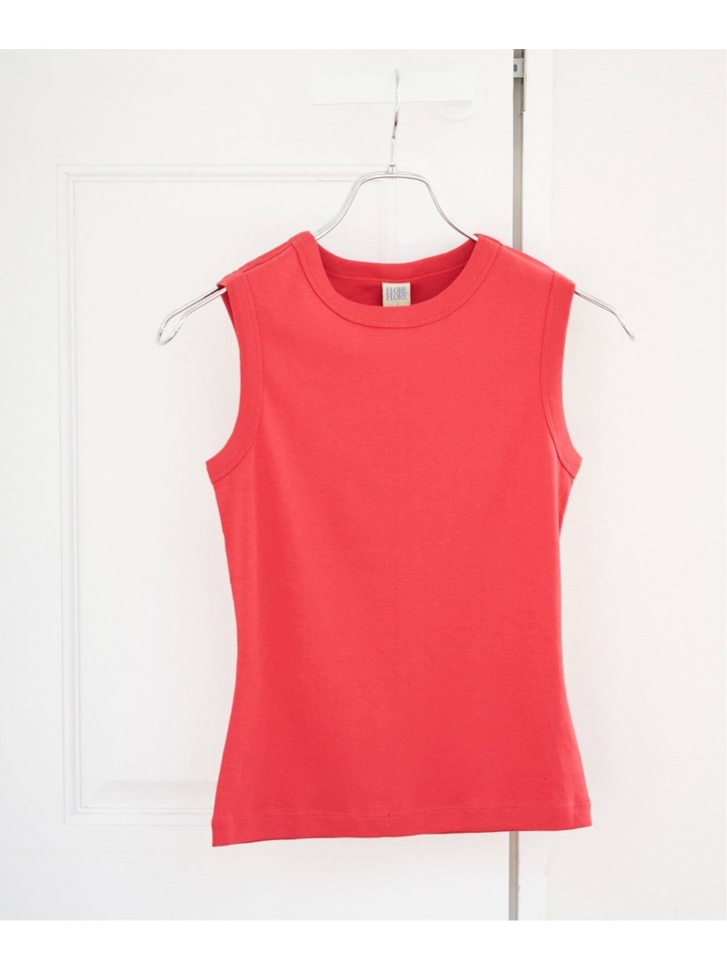 FLORE FLORE/フローレフローレ ESME TANK 貯蔵タンクいの一番 IENA イエナ トップス ノースリーブ・貯蔵タンクいの一番 さくら色 赤いこと 米国海軍 ベージュ【貨物輸送無料】[ Fashion] レディースファッション-タンクトップ-トップス