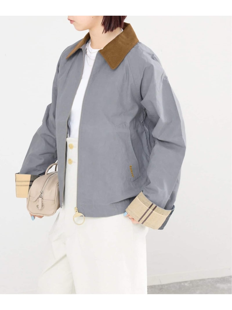 Barbour/バブアー CATLIN CASUAL JK 上衣 LCA0392GN31/GY5 IENA イエナ ジャケット・アウター 上衣・前掛け カーキ緑であること 薄墨色【貨物輸送無料】[ Fashion]