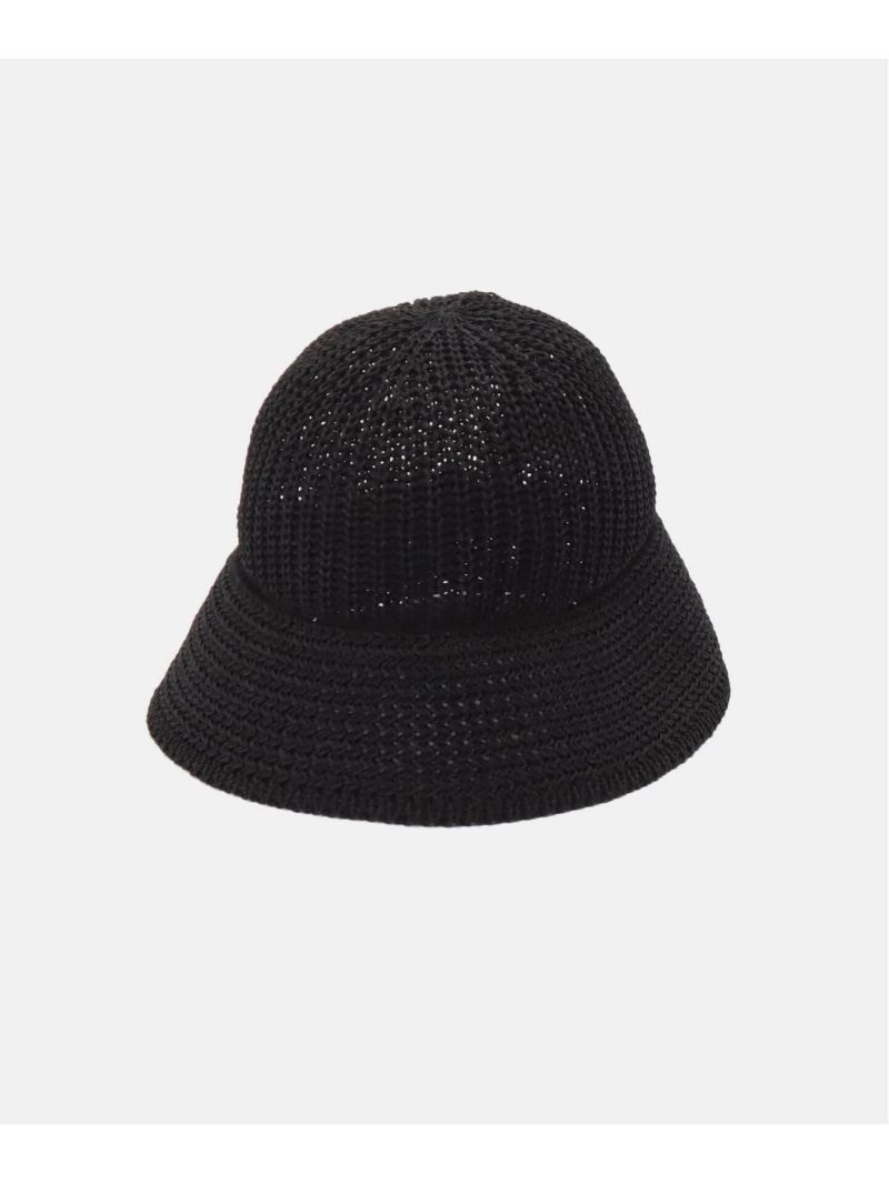 KIJIMA TAKAYUKI/キジマ タカユキ POLY WASHI KNIT METRO HA ハット WKNY261109 IENA イエナ 帽子 ハット ブラック ベージュ【送料無料】[ Fashion]