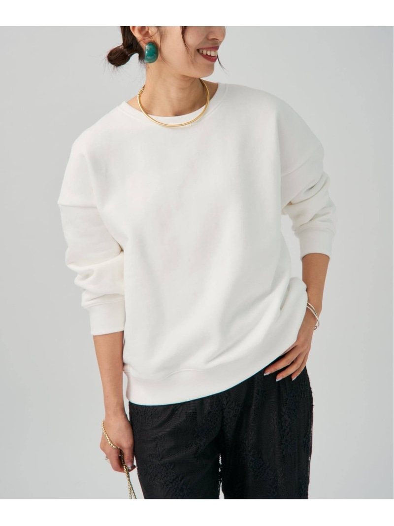 【SALE／30%OFF】タンブラーパイル プルオーバー VERMEIL par iena ヴェルメイユ パー イエナ トップス スウェット・トレーナー ネイビー ホワイト【RBA_E】【送料無料】[ Fashion]｜IENA