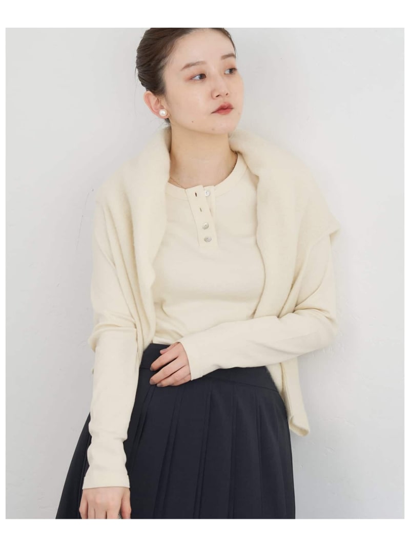 FLORE FLORE/フローレフローレ JESS LONGSLEEVE プルオーバー IENA イエナ トップス カットソー・プルオーバー 赤銅色 ベージュ 赤いこと【貨物輸送無料】[ Fashion]