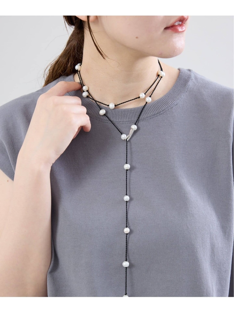 TEINTE/タント CALLA WHITE PEARL LONG NL ネックレス TE-N-CA2602WH IENA イエナ アクセサリー・腕時計 ネックレス ブラック【送料無料】[ Fashion]｜IENA