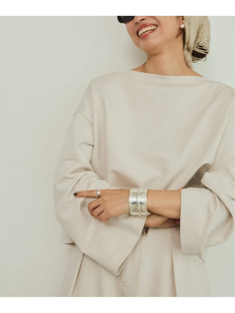 Minimal Volume トップス VERMEIL par iena ヴェルメイユ パー イエナ トップス スウェット・トレーナー ベージュ ブラック【送料無料】[ Fashion]