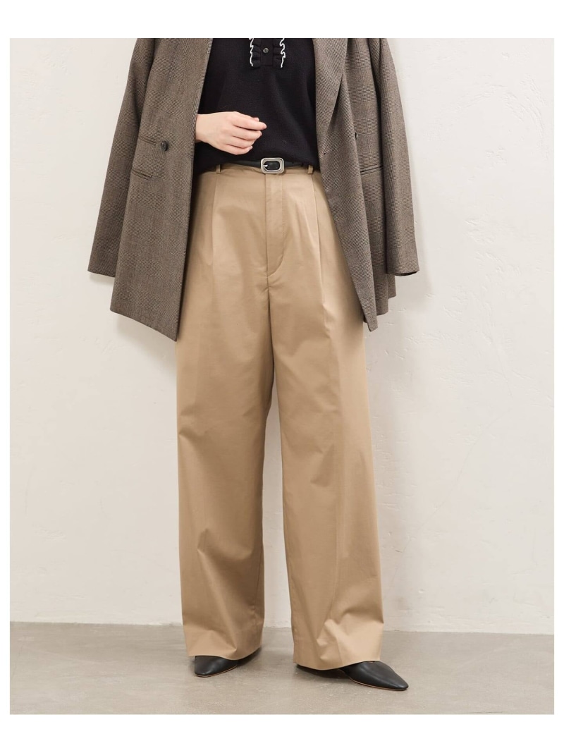 《予約》ソフトチノトラウザー IENA イエナ パンツ チノパンツ ベージュ カーキグリーン【先行予約】*【送料無料】[ Fashion]｜IENA