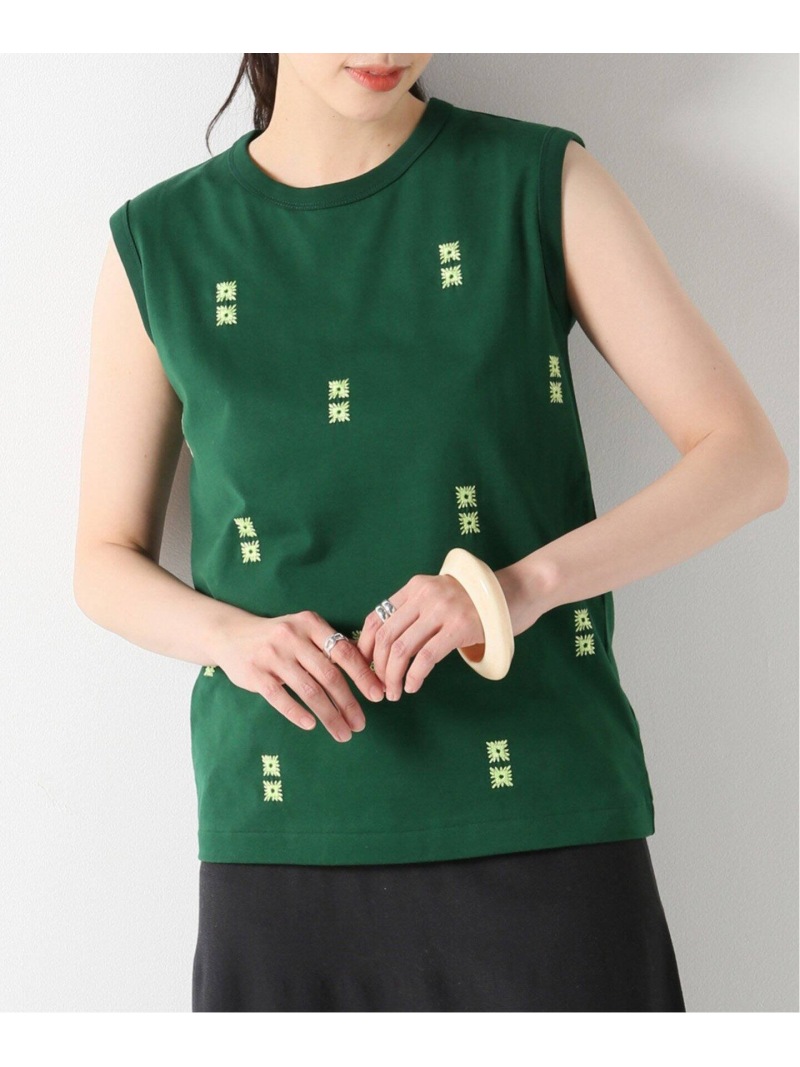 刺繍タンクトップ Iena イエナ タンクトップ カットソー