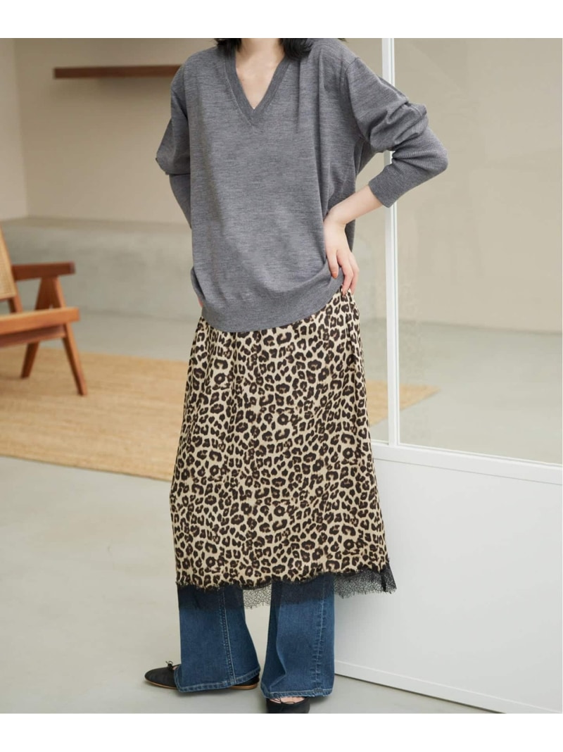 《つづき物あり/取っておく》ウォッシャブルプレーンオーバーVのど首編み物 SLOBE IENA スローブ イエナ トップス 編み物 黄色 緑であること パープル 薄墨色【先んずる取っておく】*【貨物輸送無料】[ Fashion]